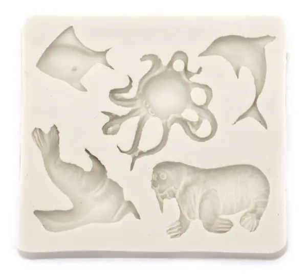Mold de silicon (formă) Em Art - Viața marină, 85 x 78 x 10 mm