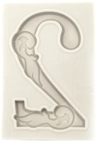 Mold din silicon (calup) Em Art - Numărul 2, 80 x 54 x 8 mm