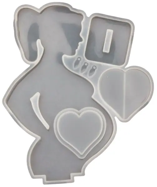 Mold din silicon (formă) Em Art – Femeie însărcinată, 272 x 224 x 11 mm