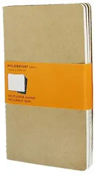 Moleskine Ruled Cahier L - Black Cover (3 Set), Paperback/***