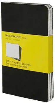 Moleskine Squared Cahier - Black Cover (3 Set), Paperback/***