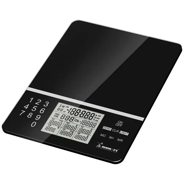 Momert Cantar de bucatarie, Momert, Capacitate de masurare 5 kg, Negru