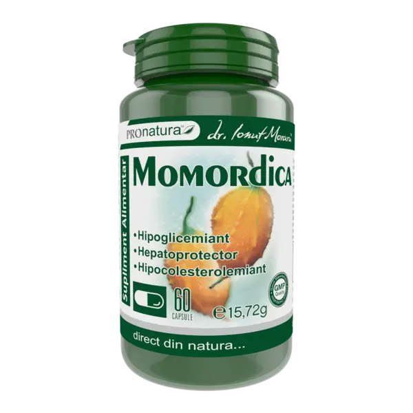 Momordica charantia, actioneaza ca hipoglicemiant, 60 capsule, Medica - Pro Natura
