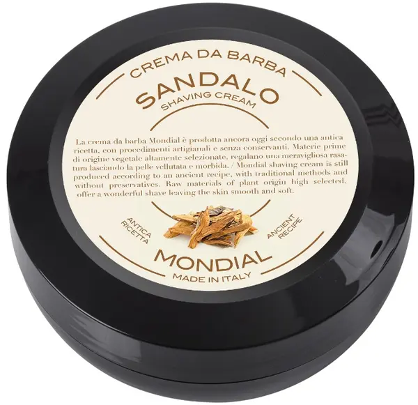Mondial 1908 Cremă de bărbierit cu aromă de lemn de santal, 75 ml