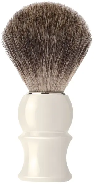 Mondial 1908 Perie de bărbierit cu păr din Grey Badger, mâner de fildeș