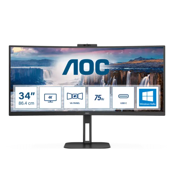 MONITOR 34 AOC CU34V5CW/BK MONITOR 34` AOC CU34V5CW/BK