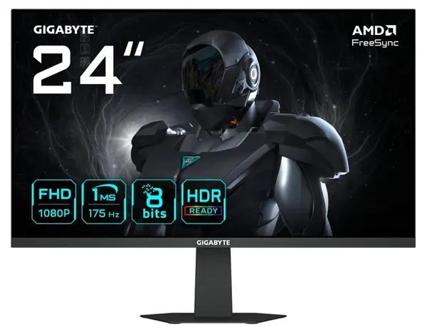 Monitor de gaming Gigabyte – GS24F14A, 23.8'', 175Hz, 1ms, IPS, HDR10