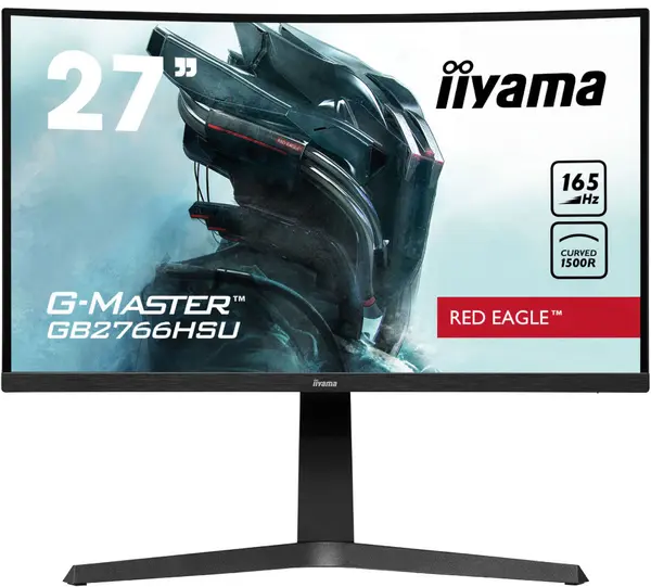 Monitor de gaming IIYAMA - G-Master GB2766HSU-B1, 27'', 165Hz, 1ms, VA, Curved
