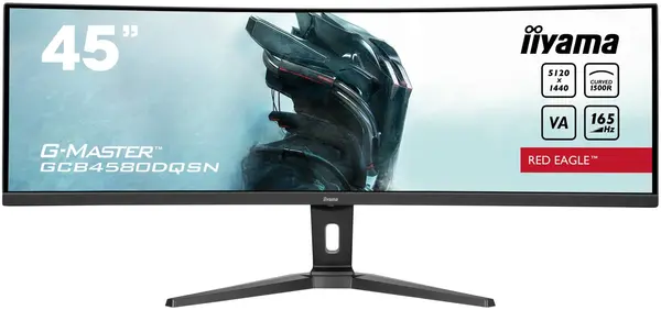 Monitor de gaming IIYAMA - G-Master GCB4580DQSN-B1, 44.5'', 165Hz, 0.8ms, VA, Curved