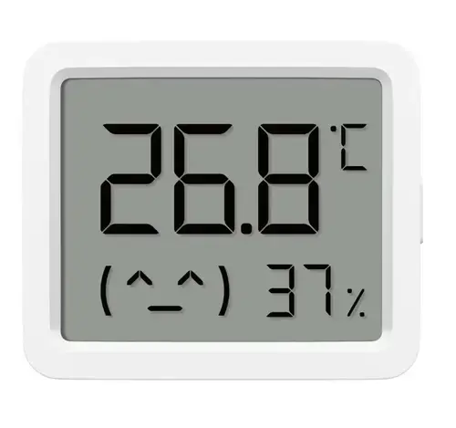 Monitor de temperatura si umiditate Xiaomi Mi 3 Mini QBH4312GL, Conectare Xiaomi Home (Alb)