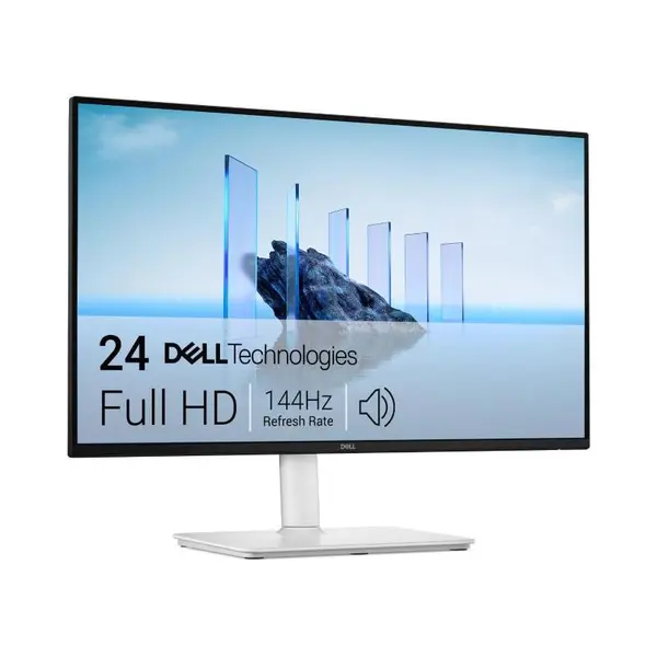 Monitor Dell S2425HSM, 23.8", FHD, 144 Hz, 1ms, Difuzoare Incorporate, Alb