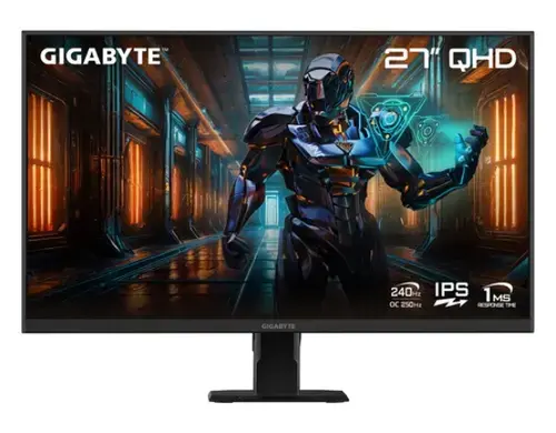Monitor Gaming IPS LED Gigabyte 27inch GS27Q X, QHD (2560 x 1440), HDMI, DisplayPort, 240 Hz, 1 ms (Negru)