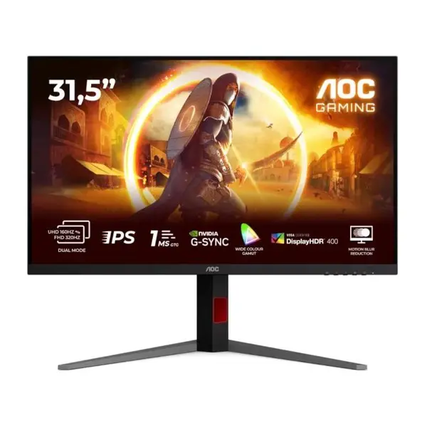 Monitor gaming LED AOC AGON U32G4U, 31.5 inch, UHD, IPS, 0.5 ms, 160 Hz, HDR, G-Sync Compatible