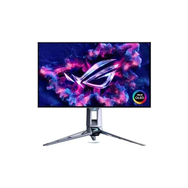Monitor gaming LED Asus ROG Swift PG27AQWP-W, 27 inch, QHD, OLED, 0.02 ms, 540 Hz, HDR, FreeSync Premium Pro, G-Sync Compatible