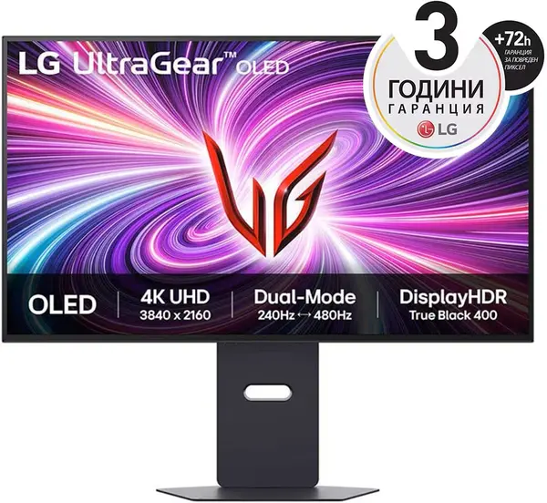 Monitor gaming LG - 32GS95UV-B, 31.5'', 480Hz, 0.03ms, Adaptive-Sync