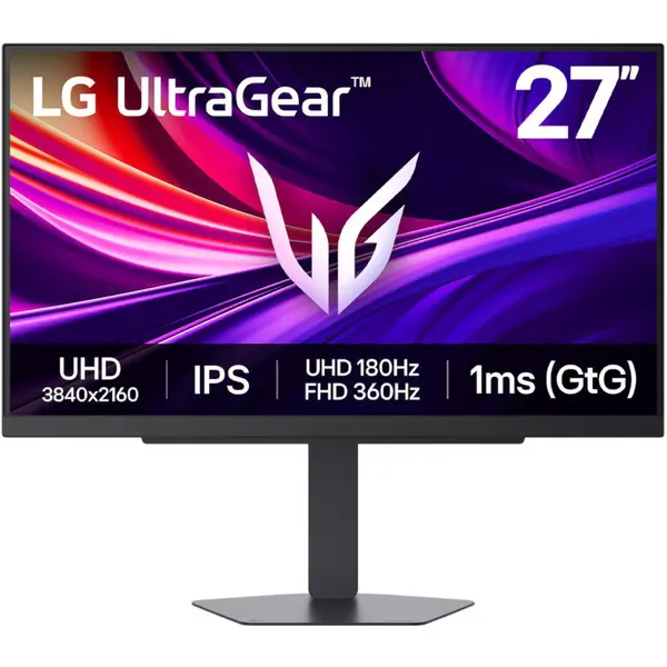 Monitor gaming LG UltraGear LG 27G810A-B.AEU, 27", IPS, 180Hz, 1ms GtG, AMD FreeSync Premium, Flicker Safe, HDR10, DisplayPort, Negru