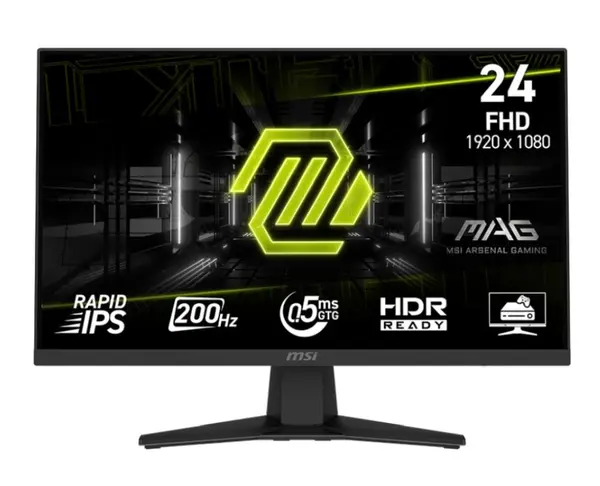 Monitor gaming MSI - MAG 244F, 23.8'', 200Hz, 0.5ms, IPS, FreeSync