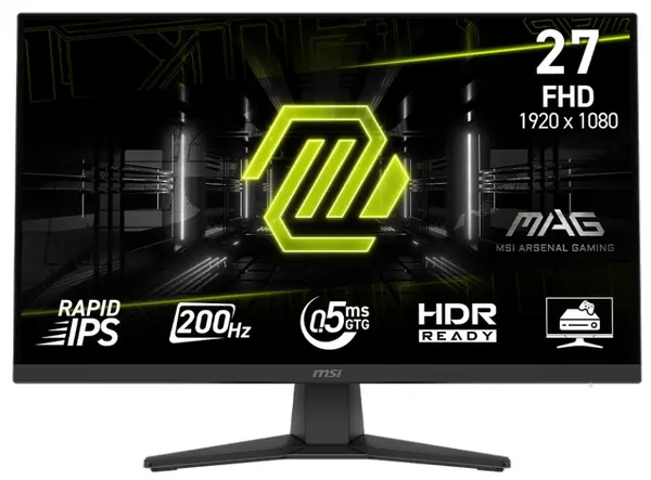 Monitor gaming MSI - MAG 272F, 27'', 200Hz, 0.5ms, negru