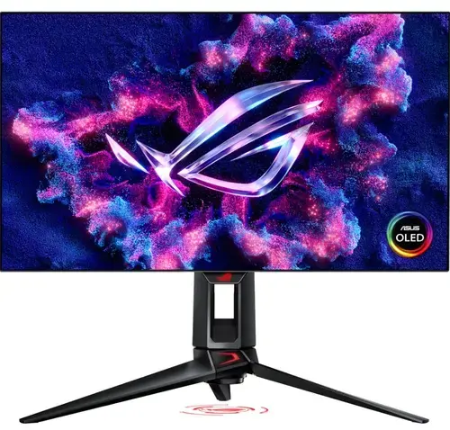 Monitor Gaming OLED ASUS ROG Swift 27inch PG27AQDP, QHD (2560 x 1440), HDMI, DisplayPort, Pivot, 480 Hz, 0.03 ms (Negru)