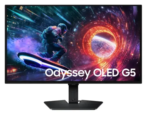 Monitor Gaming OLED Samsung 27inch LS27FG500SUXEN, QHD (2560 x 1440), HDMI, DisplayPort, 180 Hz, 0.03 ms (Negru)