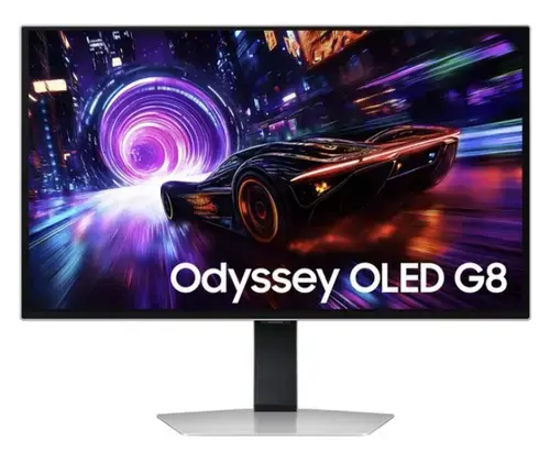 Monitor Gaming OLED Samsung 27inch LS27FG812SUXEN, UHD (3840 x 2160), HDMI, DisplayPort, Pivot, 240 Hz, 0.03 ms (Argintiu)