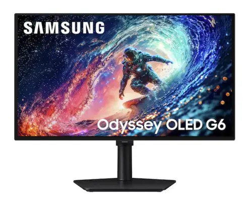 Monitor Gaming OLED Samsung 27inch LS27HG612SUXEN, QHD (2560 x 1440), HDMI, DisplayPort, Pivot, 240 Hz, 0.03 ms (Negru)