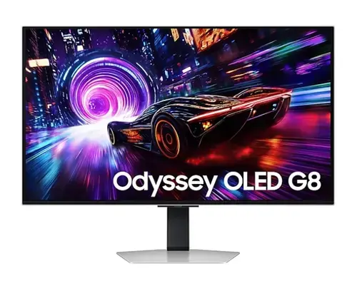 Monitor Gaming OLED Samsung 32inch LS32FG810SUXEN, UHD (3840 x 2160), HDMI, DisplayPort, Pivot, 240 Hz, 0.03 ms (Argintiu)