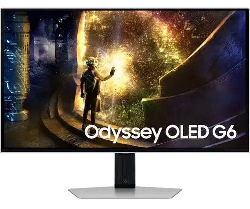 Monitor Gaming OLED Samsung Odyssey G6 27inch LS27DG610SUXEN, QHD (2560 x 1440), HDMI, DisplayPort, Pivot, 240Hz, 0.03ms (Argintiu)