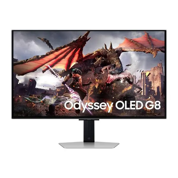 Monitor Gaming OLED SAMSUNG Odyssey G8 LS32DG802SUXDU, 32", 4K UHD, 240Hz, AMD FreeSync Premium Pro, HDR10+, Argintiu