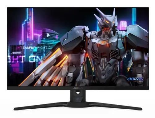 Monitor Gaming QD-OLED GIGABYTE AORUS 27inch FO27Q5P, QHD (2560 x 1440), HDMI, DisplayPort, MiniDisplayPort, Boxe, Pivot, 500 Hz, 0.03 ms (Negru)