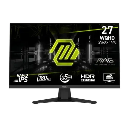 Monitor Gaming Rapid IPS LED MSI 27inch MAG 274QF, WQHD (2560 x 1440), HDMI, DisplayPort, 180 Hz, 0.5 ms (Negru)