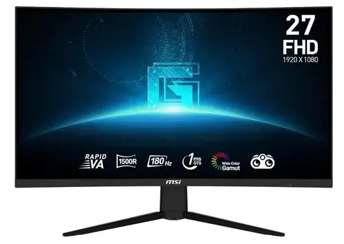 Monitor Gaming Rapid VA LED MSI 27inch G27C3F, Full HD (1920 x 1080), HDMI, DisplayPort, Ecran curbat, 180 Hz, 1 ms (Negru)