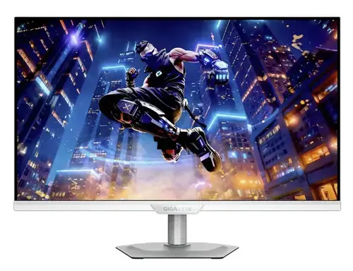 Monitor Gaming SS IPS LED Gigabyte 27inch M27UP ICE, UHD (3840 x 2160), HDMI, DisplayPort, Boxe, Pivot, 160 Hz, 1 ms (Alb/Argintiu)