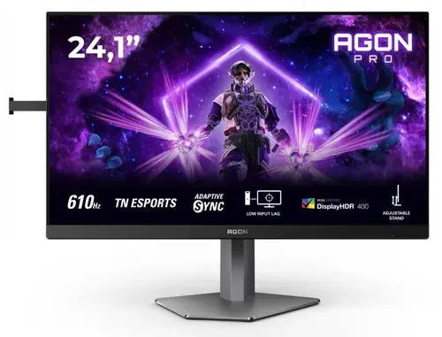 Monitor Gaming Ultra-Fast TN eSports LED AOC 24.1inch AGON PRO AG246FK6, Full HD (1920 x 1080), HDMI, DisplayPort, Pivot, 610 Hz, 0.5 ms (Negru)