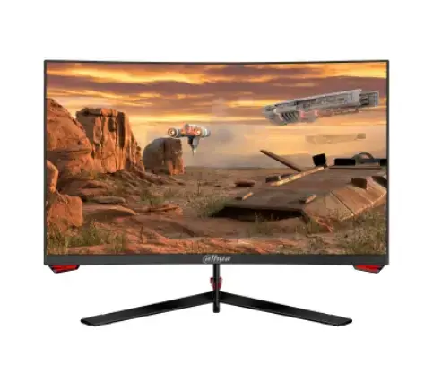 Monitor Gaming VA E-LED Dahua 27inch LM27-E230C, Full HD (1920 x 1080), HDMI, DisplayPort, Ecran curbat, 165 Hz, 1 ms (Negru)