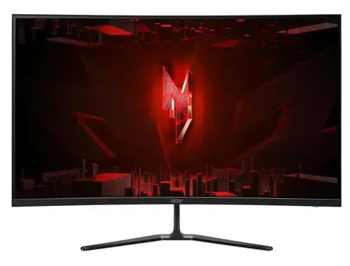 Monitor Gaming VA LED Acer 31.5inch Nitro ED320QUS3, WQHD (2560 x 1440), HDMI, DisplayPort, Ecran curbat, Boxe, 144 Hz, 1 ms (Negru)
