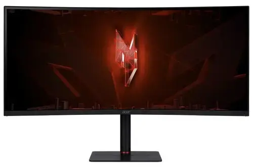 Monitor Gaming VA LED Acer 34inch Nitro XV5 XV345CURXbmiipphx, UWQHD (3440 x 1440), HDMI, DisplayPort, Ecran curbat, 240 Hz, 1 ms (Negru)