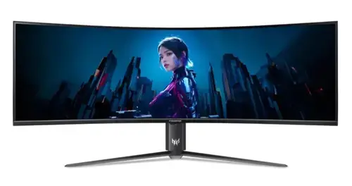 Monitor Gaming VA LED Acer Predator 57inch Z57bmiiphuzx, DUAL UHD (7680 x 2160), HDMI, Ecran curbat, Boxe, 120 Hz, 1 ms (Negru)