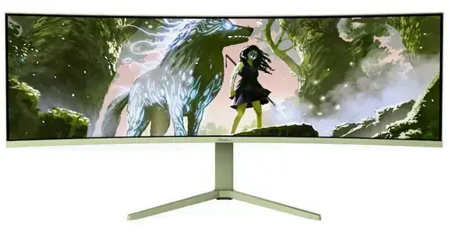 Monitor Gaming VA LED Arozzi 49inch AZ-NO-49TUW165-FST, DQHD (5120 x 1440), HDMI, DisplayPort, Ecran curbat, 165 Hz, 4 ms (Verde)