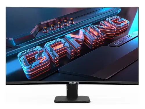 Monitor Gaming VA LED GIGABYTE 27inch GS27FC, Full HD (1920 x 1080), HDMI, DisplayPort, Ecran curbat, 180 Hz, 1 ms (Negru)