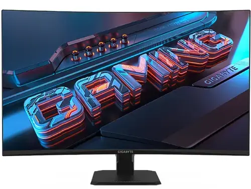 Monitor Gaming VA LED Gigabyte 31.5inch GS32QC, QHD (2560 x 1440), HDMI, DisplayPort, Ecran curbat, 170 Hz, 1 ms (Negru)