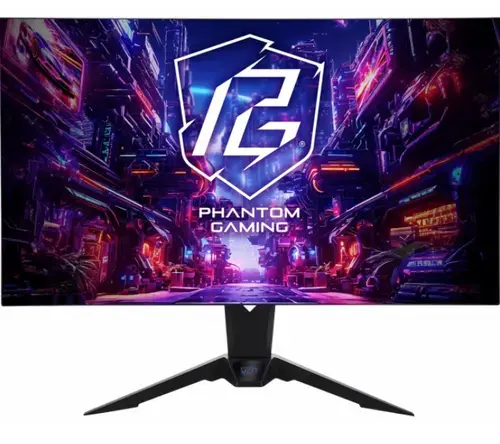 Monitor Gaming WOLED ASRock 31.5inch PGO32UFS, UHD (3840 x 2160), HDMI, DisplayPort, Boxe, 480 Hz, 0.03 ms (Negru)