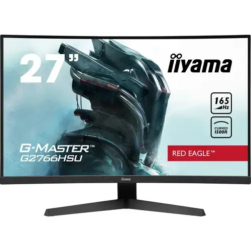 Monitor iiyama G-Master G2766HSU-B1 RedEagle 27inch Curved VA LED, 1ms, 165Hz, HDR, FreeSync Premium, FlickerFree, BlackTuner