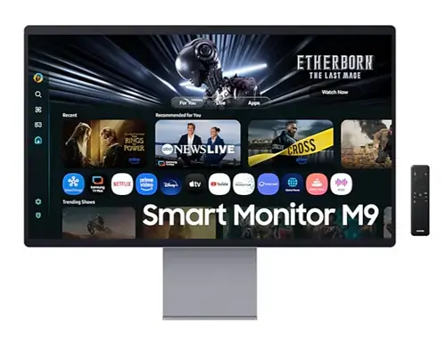 Monitor Inteligent Samsung 32inch S32FM900SU, UHD (3840 x 2160), HDMI, DisplayPort, Boxe, Pivot, 165 Hz, 0.03 ms (Gri)