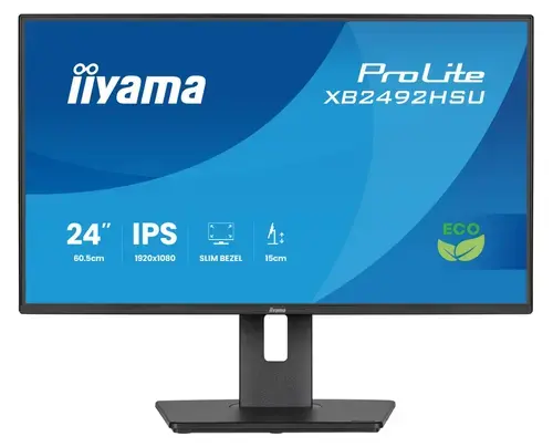 Monitor IPS LED 24inch XB2492HSU-B1, Full HD (1920 x 1080), HDMI, DisplayPort, Boxe, Pivot, 120 Hz, 3 ms (Negru)