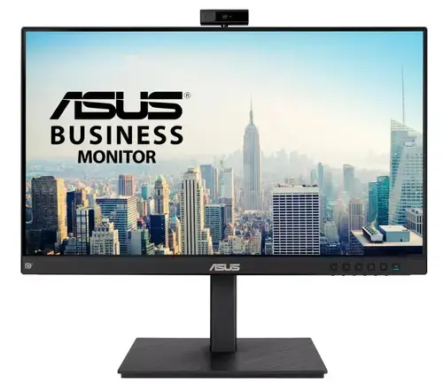 Monitor IPS LED ASUS 23.8inch BE24EQSK, Full HD (1920 x 1080), VGA, HDMI, DisplayPort, Camera Web 2 Mpx, Microfon, Pivot, Boxe (Negru)