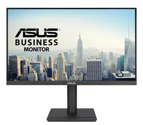 Monitor IPS LED ASUS 27inch VA27DQFS, Full HD (1920 x 1080), VGA, HDMI, DisplayPort, Pivot, Boxe, 100 Hz, 1 ms (Negru)
