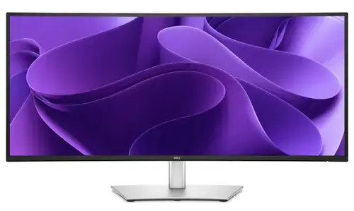 Monitor IPS LED Dell 34.1inch P3425WE, UW-QHD (3440 x 1440), HDMI, DisplayPort, Ecran curbat, 100 Hz, 5 ms (Negru/Argintiu)
