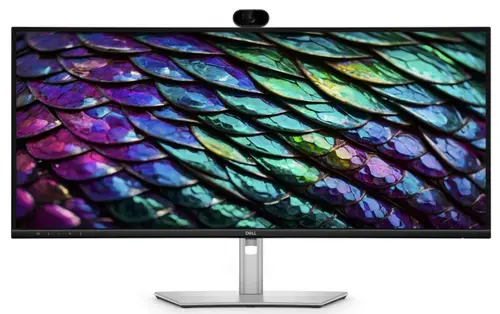 Monitor IPS LED Dell 34.1inch P3426WEB, UW-QHD (3440 x 1440), HDMI, DisplayPort, Boxe, Camera Web, 100 Hz, 5 ms (Negru/Argintiu)