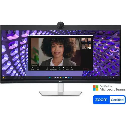 Monitor IPS LED Dell 34inch P3424WEB, WQHD (3440 x 1440), HDMI, DisplayPort, Ecran Curbat (Negru/Argintiu)